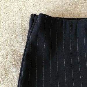 Black & White Skinny Stripped Pencil Skirt